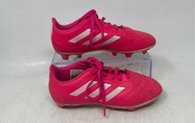 Load image into Gallery viewer, Adidas Kids Goletto VIII FG Pink White Low Top Lace-Up Soccer Cleats Size 2