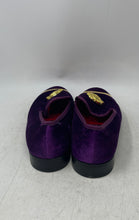 Load image into Gallery viewer, Elanroman Mens BR-C1493JZ Purple Round Toe Slip-On Loafers Shoes Size 40