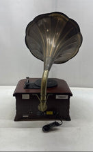 Load image into Gallery viewer, Vintage Pyle PVNP4CD Phonograph Horn Turntable With CD Cassette Untested
