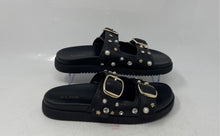 Load image into Gallery viewer, Aldo Womens Black Studded Open Toe Slip-On Slide Sandals Size 6.5