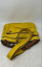Load image into Gallery viewer, Fossil Womens Explorer Yellow Leather Outer Pocket Crossbody Purse With Tag