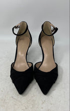 Load image into Gallery viewer, Kelly & Katie Womens Emagray Black Leather Buckle Ankle Strap Heels Size 7