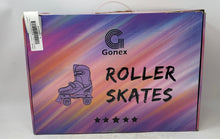 Load image into Gallery viewer, Gonex Unisex Kids Purple White Light Up Wheels Roller Skates Size 4-7 With Box
