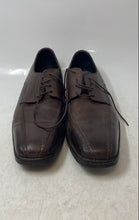 Load image into Gallery viewer, Kenneth Cole Mens Brown Leather Lace-Up Almond Toe Derby Dress Shoes Size 10.5
