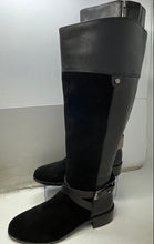 Load image into Gallery viewer, Vince Camuto Womens Jaran Black Suede Side Zip Round Toe Knee High Boots Size 8M