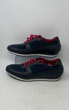 Load image into Gallery viewer, Rooster League Mens Black Navy Blue Lace-Up Low Top Sneaker Shoes Size 45