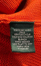Load image into Gallery viewer, Lauren Ralph Lauren Womens Orange Knitted Full-Zip Sweater Size Medium