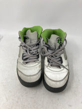 Load image into Gallery viewer, Nike Boys Jordan 5 Retro DQ3735-003 Gray Green Lace-Up Sneaker Shoes Size 2Y