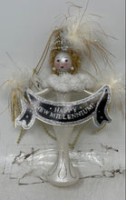 Load image into Gallery viewer, Kurt S. Adler The Mystique Collection Happy New Millennium Blown Glass Ornament