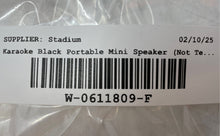 Load image into Gallery viewer, Karaoke Black Portable Mini Speaker System With Carrying Strap Not Tested