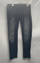 Load image into Gallery viewer, Desigual Mens Blue Printed Denim Dark Wash Regular Fit Straight Leg Jeans Sz 32