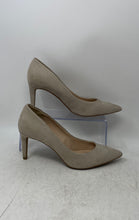 Load image into Gallery viewer, Kelly & Katie Womens Misha Beige Leather Slip-On Stiletto Pump Heels Size 8M