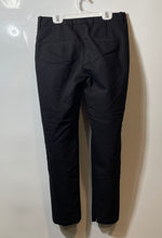 Load image into Gallery viewer, Zara Womens Black Flat Front Slash Pockets Straight Leg Dress Pants Size Small