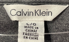 Load image into Gallery viewer, Calvin Klein Mens Dark Gray Cotton Spread Collar Short Sleeve Polo Shirt Size L