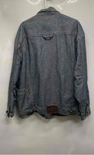 Load image into Gallery viewer, Pelle Pelle Marc Buchanan Mens Blue Long Sleeve Button Front Denim Jacket Size L