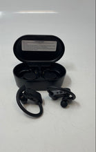 Load image into Gallery viewer, Black True Wireless Ear-Hook Style Earbuds With Charging Case Not Tested