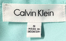 Load image into Gallery viewer, Calvin Klein Womens Light Green Long Sleeve Button-Front Blouse Top Size S