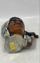 Load image into Gallery viewer, RTK Treasures Hand Painted Indian Head Feathers Tomahawk Ceramic Mug
