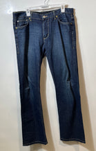 Load image into Gallery viewer, Armani Exchange Mens Blue Dark Wash Classic 5-Pocket Design Bootcut Jeans Sz 34L