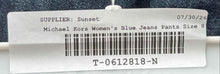 Load image into Gallery viewer, Michael Kors Womens Blue Dark Wash Stretch Denim Flare Leg Jeans Pants Size 8