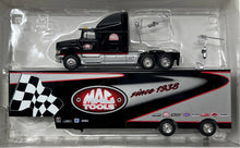 Load image into Gallery viewer, Mac Tools Black Silver Trailer Hauler 1:64 Scale Collectible Die-Cast Truck