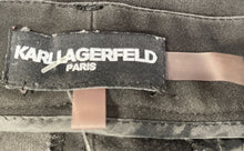 Load image into Gallery viewer, Karl Lagerfeld Womens Black Flat Front Regular Fit Trouser Pants No Size