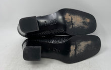 Load image into Gallery viewer, Mezlan Womens Loren Black Leather Block Heel Side-Zip Ankle Booties Size 10M