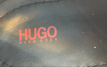 Load image into Gallery viewer, Hugo Boss Mens 27223 Black Leather Almond Toe Lace-Up Oxford Dress Shoes Size 11