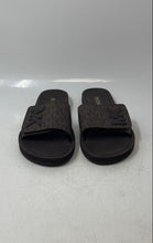 Load image into Gallery viewer, Michael Kors Womens Palmer Brown Monogram Print Slip-On Slide Sandals Size 6 M