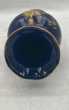 Load image into Gallery viewer, Blue Gold Floral Fine Porcelain Collectibles Home Decorative Japanese Vase