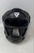 Load image into Gallery viewer, RDX HGR T1FB Black Boxing Head Guard With Removable Face Cage Size Small