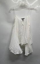 Load image into Gallery viewer, Forever 21 Womens White Tie Neck Asymmetrical Camisole Tank Top Size Small