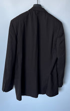 Load image into Gallery viewer, Alfani Mens Black Wool Peak Lapel Single Breasted Two-Button Blazer Size 44L