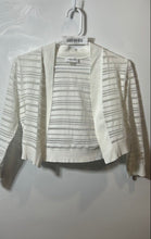 Load image into Gallery viewer, Calvin Klein Womens White 3/4 Sleeve Cropped Cardigan Sweater Size Small
