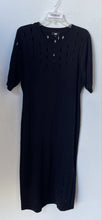 Load image into Gallery viewer, DKNY Womens Black Short Sleeve Crew Neck Pullover Sheath Dress Size XL