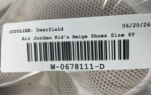Load image into Gallery viewer, Nike Boys Air Jordan First Class AJ7314-020 Beige Lace-Up Sneakers Shoes Size 6Y