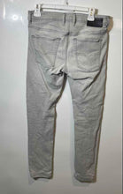 Load image into Gallery viewer, Diesel Mens Light Gray Sleenker Medium Wash Button-Fly Skinny Jeans Size 29x32