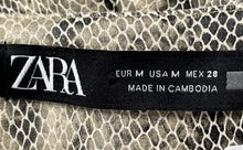 Load image into Gallery viewer, Zara Womens Multicolor Animal Print Side-Zip Asymmetrical Wrap Skort Size Medium