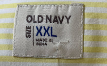 Load image into Gallery viewer, Old Navy Mens Yellow Striped Cotton Long Sleeve Button-Up Shirt Size XXL