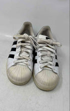 Load image into Gallery viewer, Adidas Mens Superstar C77153 White Black Leather Lace-Up Sneaker Shoes Size 7