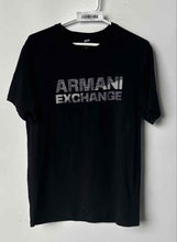 Load image into Gallery viewer, Armani Exchange Mens Black Short Sleeve Crew Neck Pullover T-Shirt Size Large