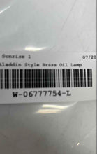 Load image into Gallery viewer, Brass Aladdin Genie Style Decorative Oil Lamp With Chain-Attached Lid