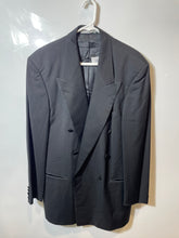 Load image into Gallery viewer, Hugo Boss Mens Black Long Sleeve Double-Breasted Blazer Jacket Size 42R