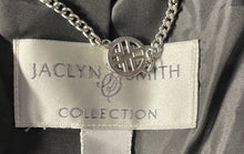 Load image into Gallery viewer, Jaclyn Smith Collection Womens Black Sparkly Pockets Tweed Blazer Jacket Size XL