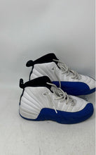 Load image into Gallery viewer, Nike Kids Jordan 12 Retro 151186-140 White Blue Sneaker Shoes Size 2.5 No Insole