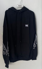 Load image into Gallery viewer, VVV Unisex Black Graphic Print Cotton Long Sleeve Pullover Hoodie Size S W/ Tag