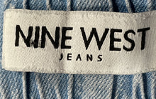 Load image into Gallery viewer, Nine West Womens Light Blue Chambray Drawstring Jogger Pants Size Medium