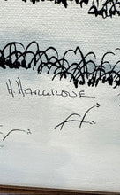 Load image into Gallery viewer, Winter Barn On Canvas Collectible Lakehouse Framed Painting By H.Hargrove