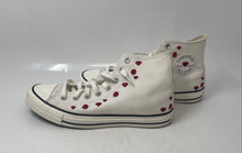 Load image into Gallery viewer, Converse Womens Chuck Taylor All Star High White Red Sneaker Shoes Size 10