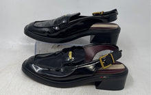 Load image into Gallery viewer, Franco Sarto Womens Giada Black Leather Buckle Slingback Sandals Size 8M